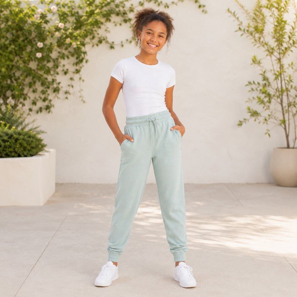 Athleta Girl Warm Up 2.0 Jogger Girls XL 14 NWT Seafoam Green